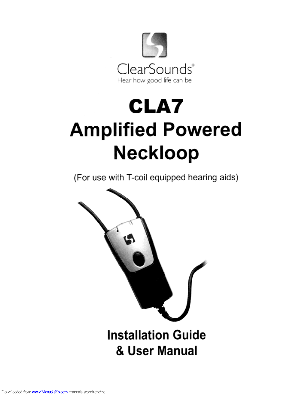 ClearSounds CLA7 Installation Manual & User Manual