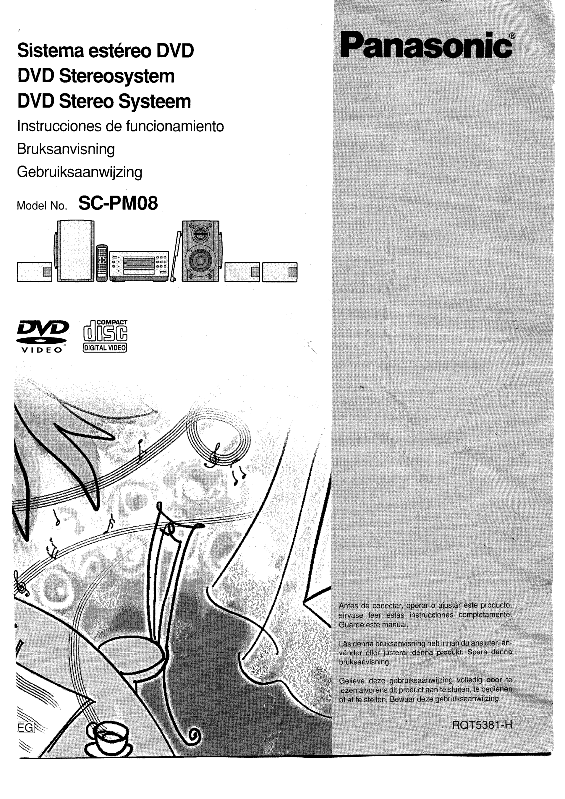 Panasonic SC-PM08 User Manual