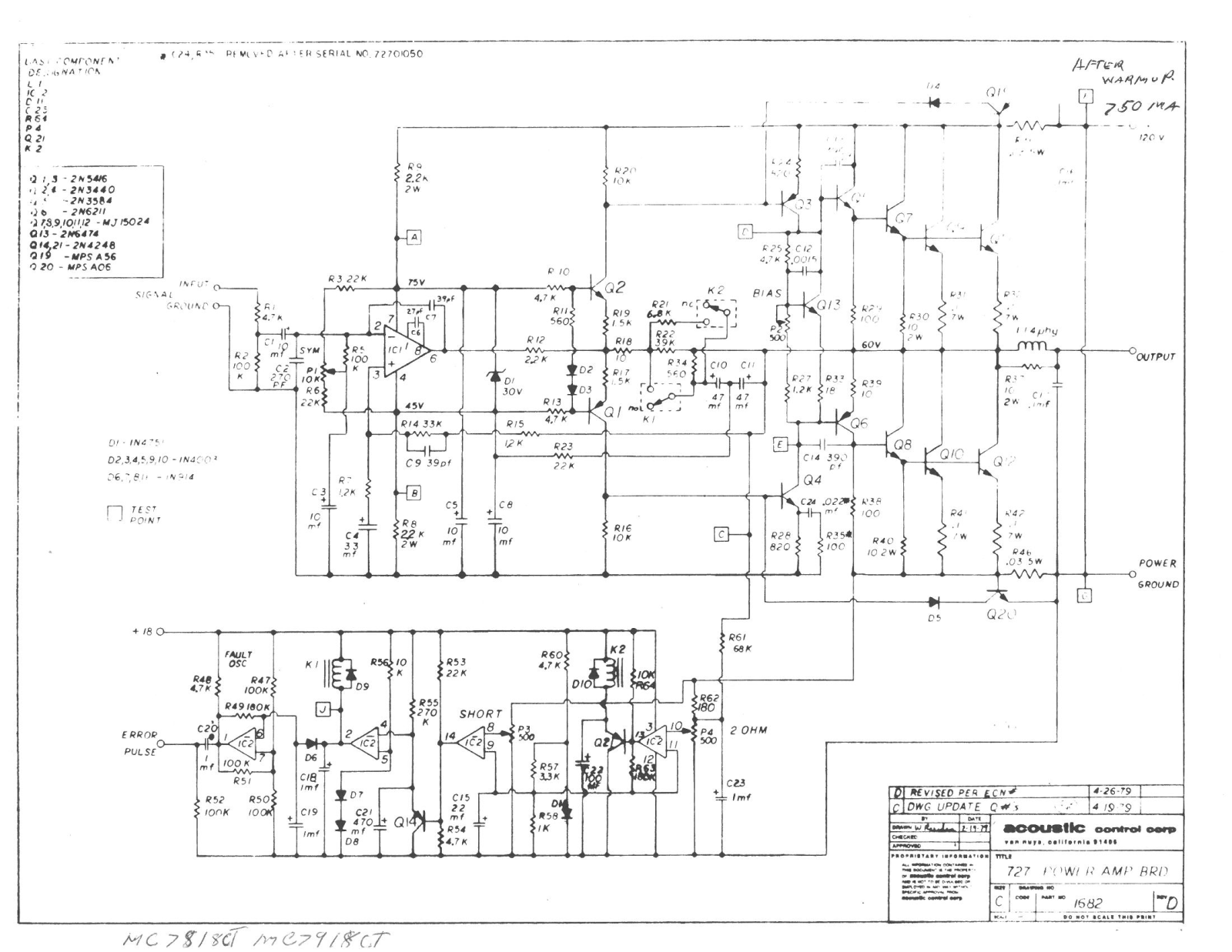 Acoustic 727 Schematic