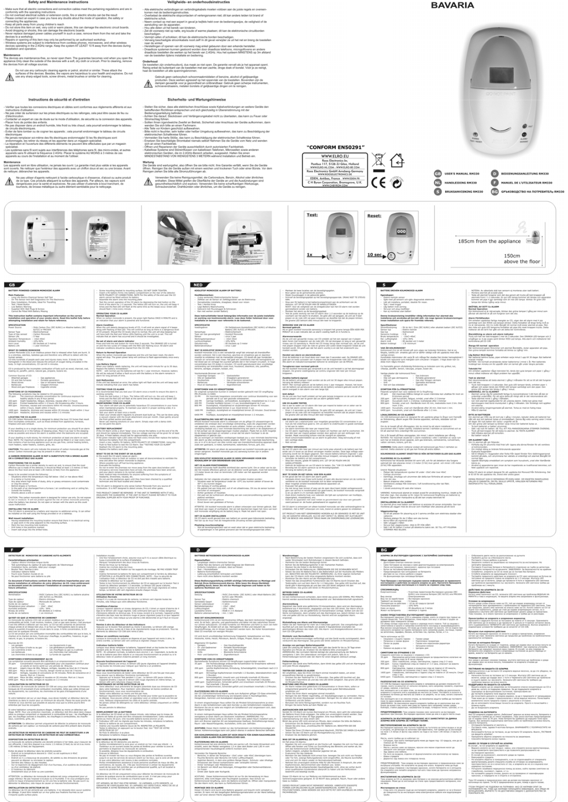 ELRO BACM3 User guide