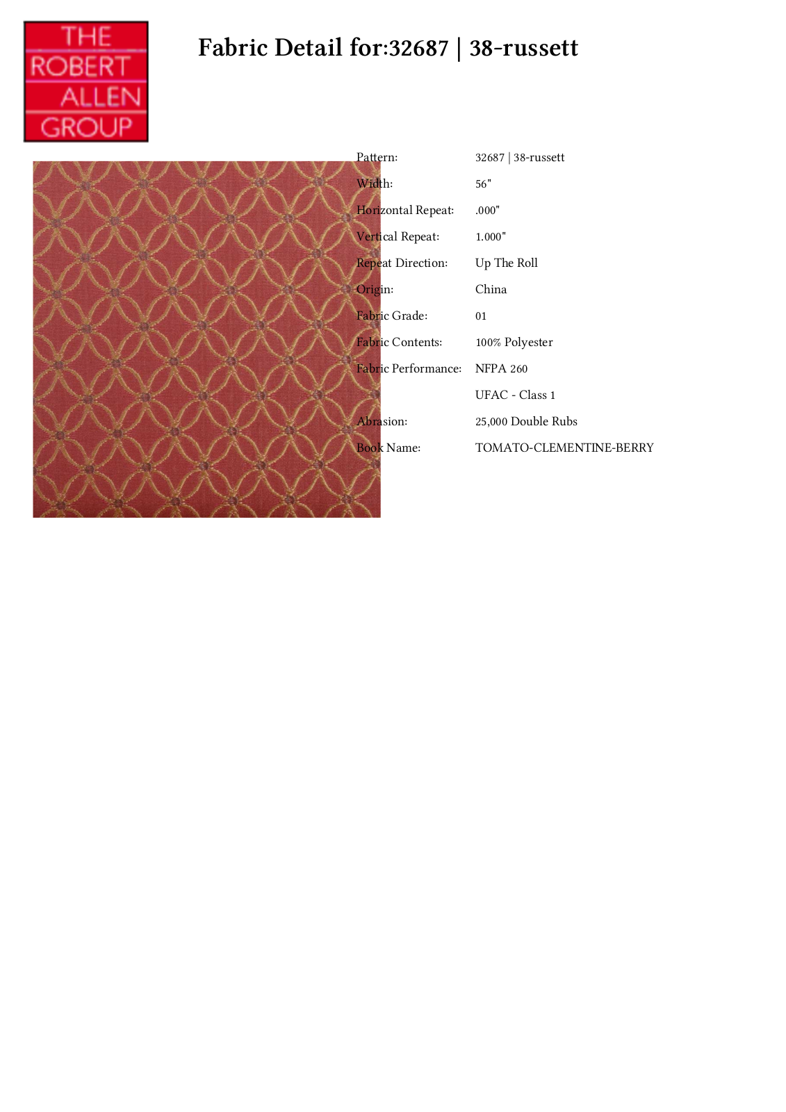 Duralee CRAL5719 Specifications - ManualMachine.com