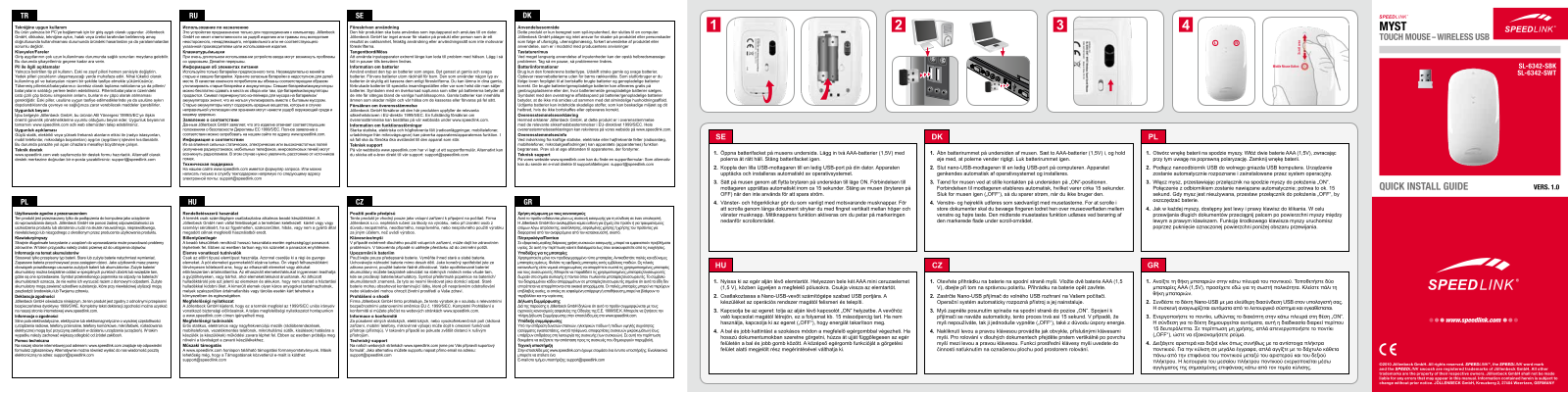 Speedlink SL-6342-SBK, SL-6342-SWT User Manual