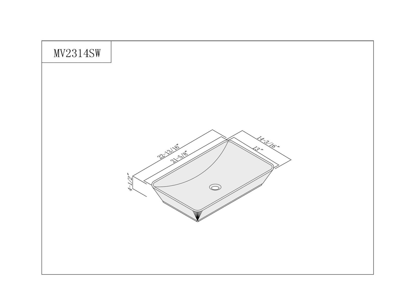 Fine Fixtures FINF1005 Dimensions - ManualMachine.com