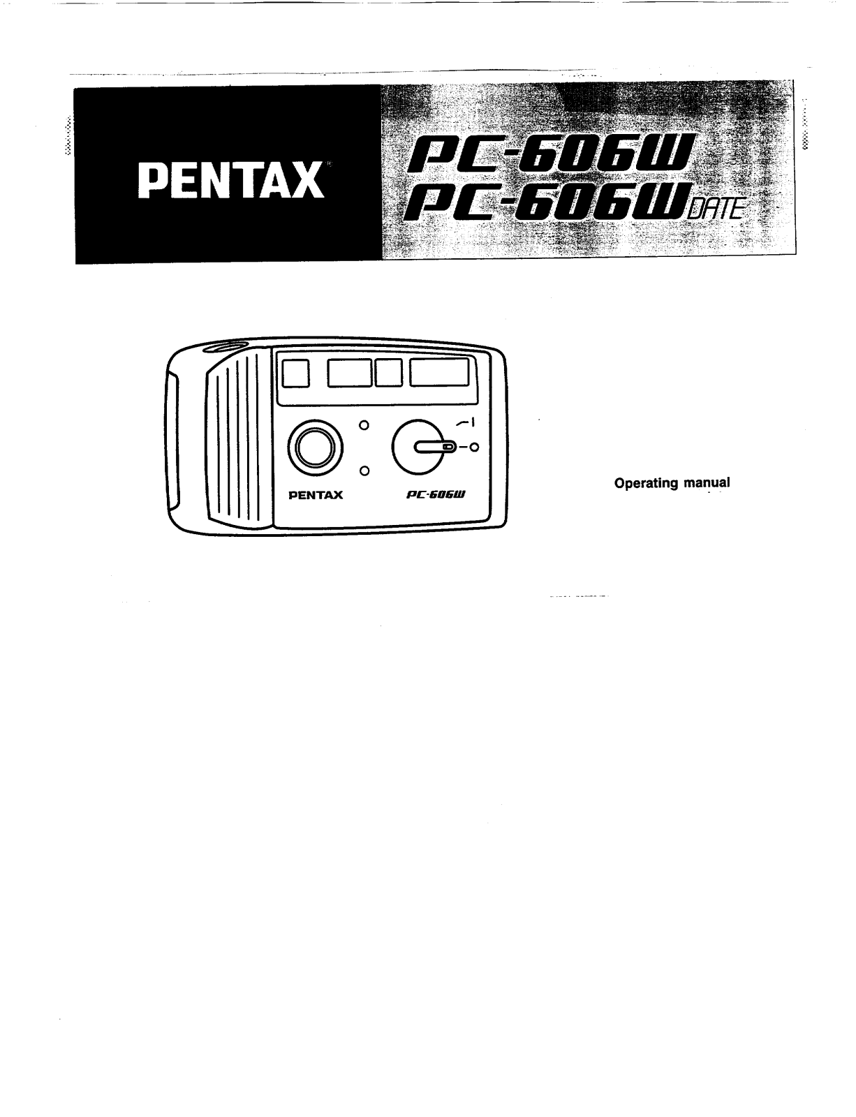 Pentax PC606W User Manual