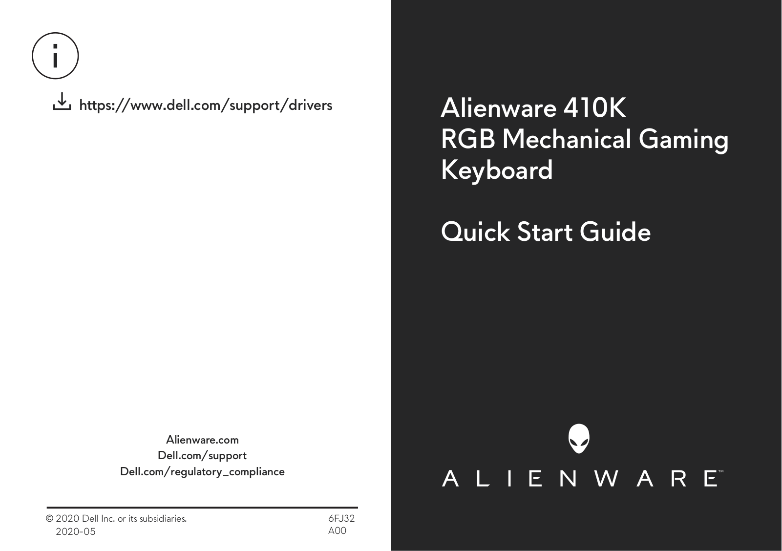 Alienware 410K Quick Start Guide