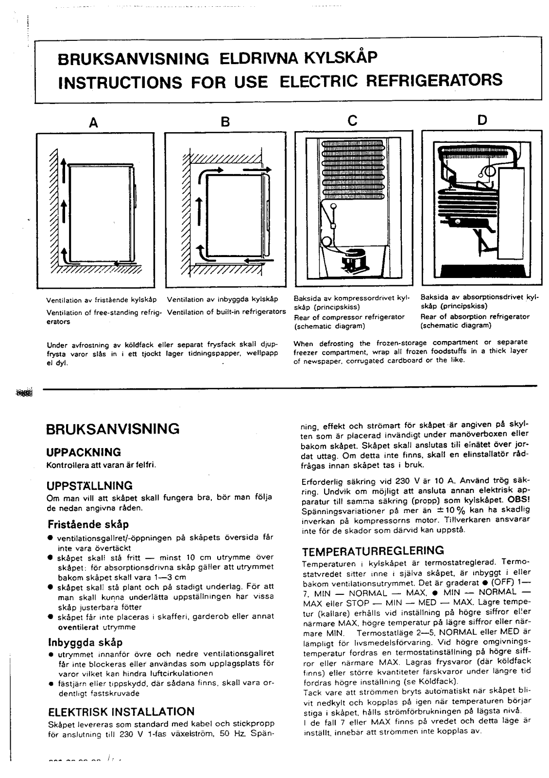 AEG-Electrolux QR42B User Manual