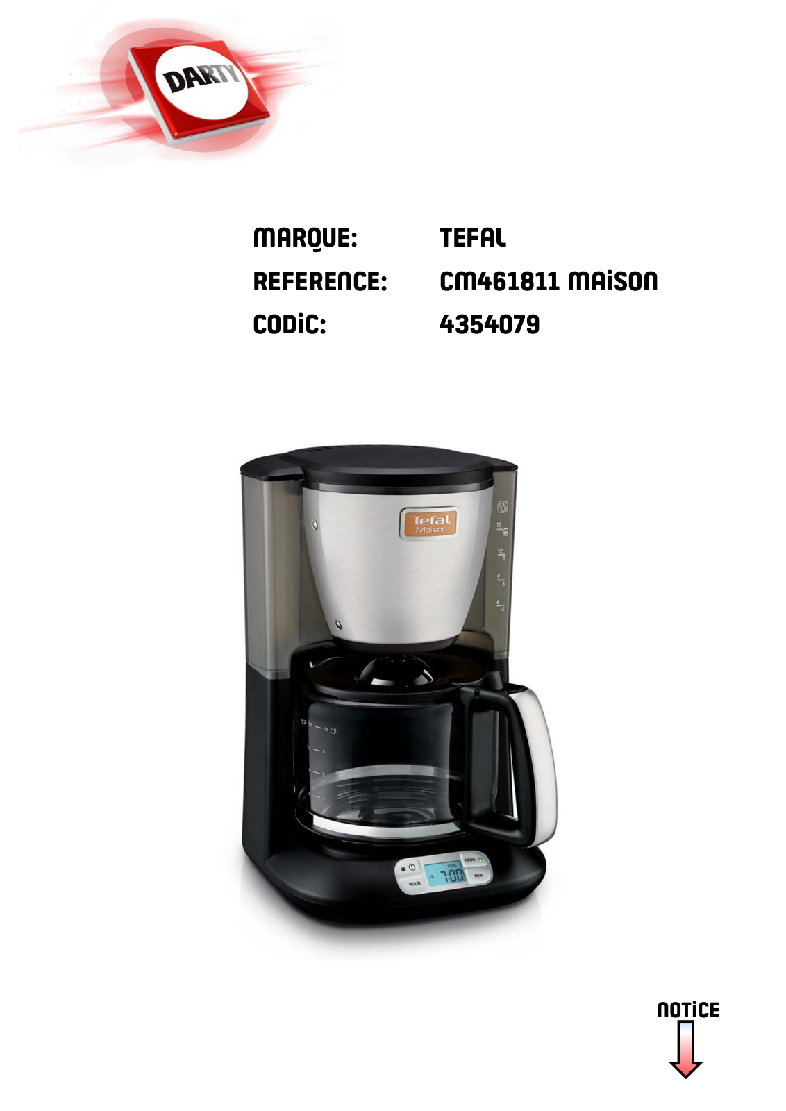 TEFAL CM461811 User Manual