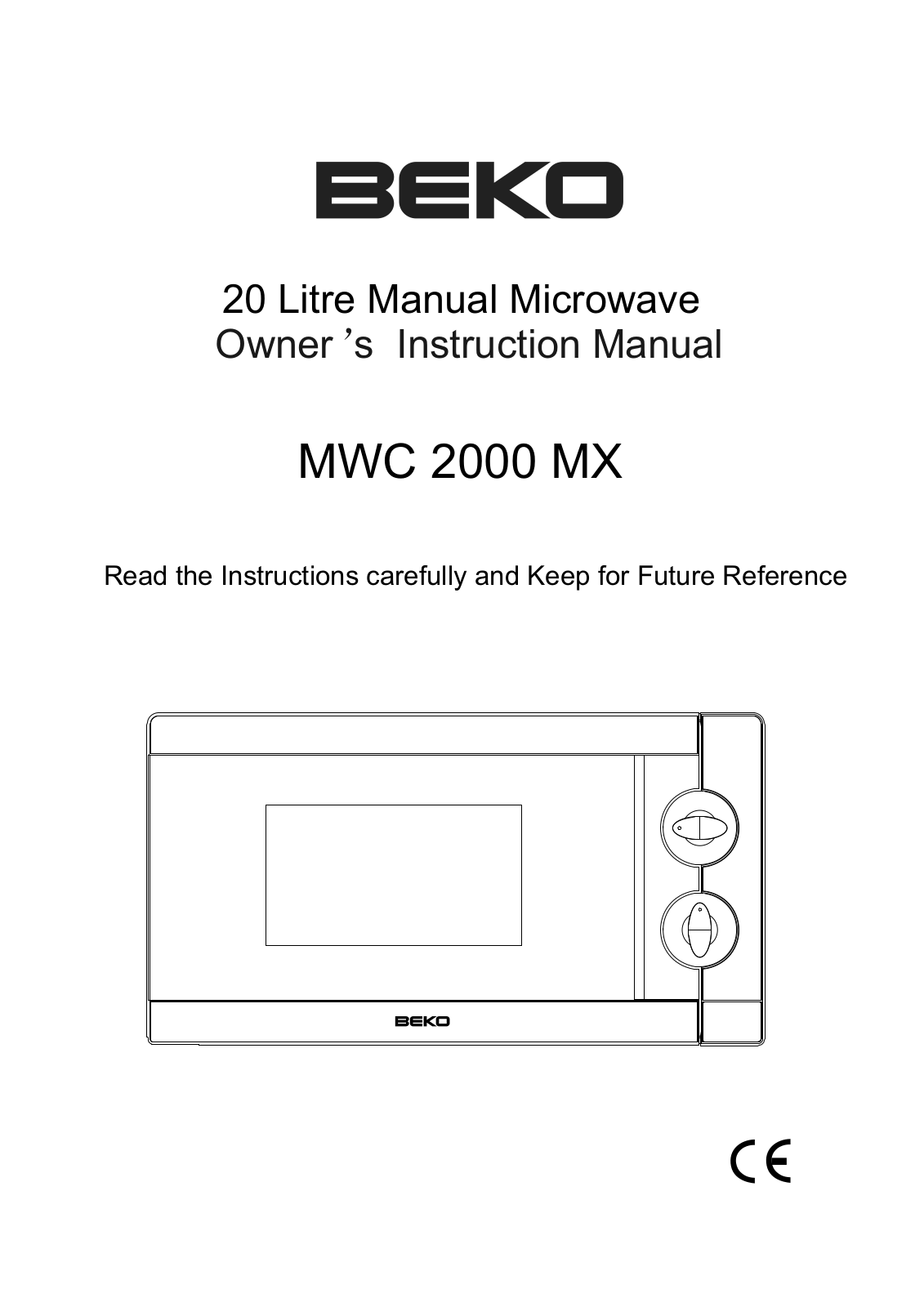 Beko MWC 2000 MX User Manual