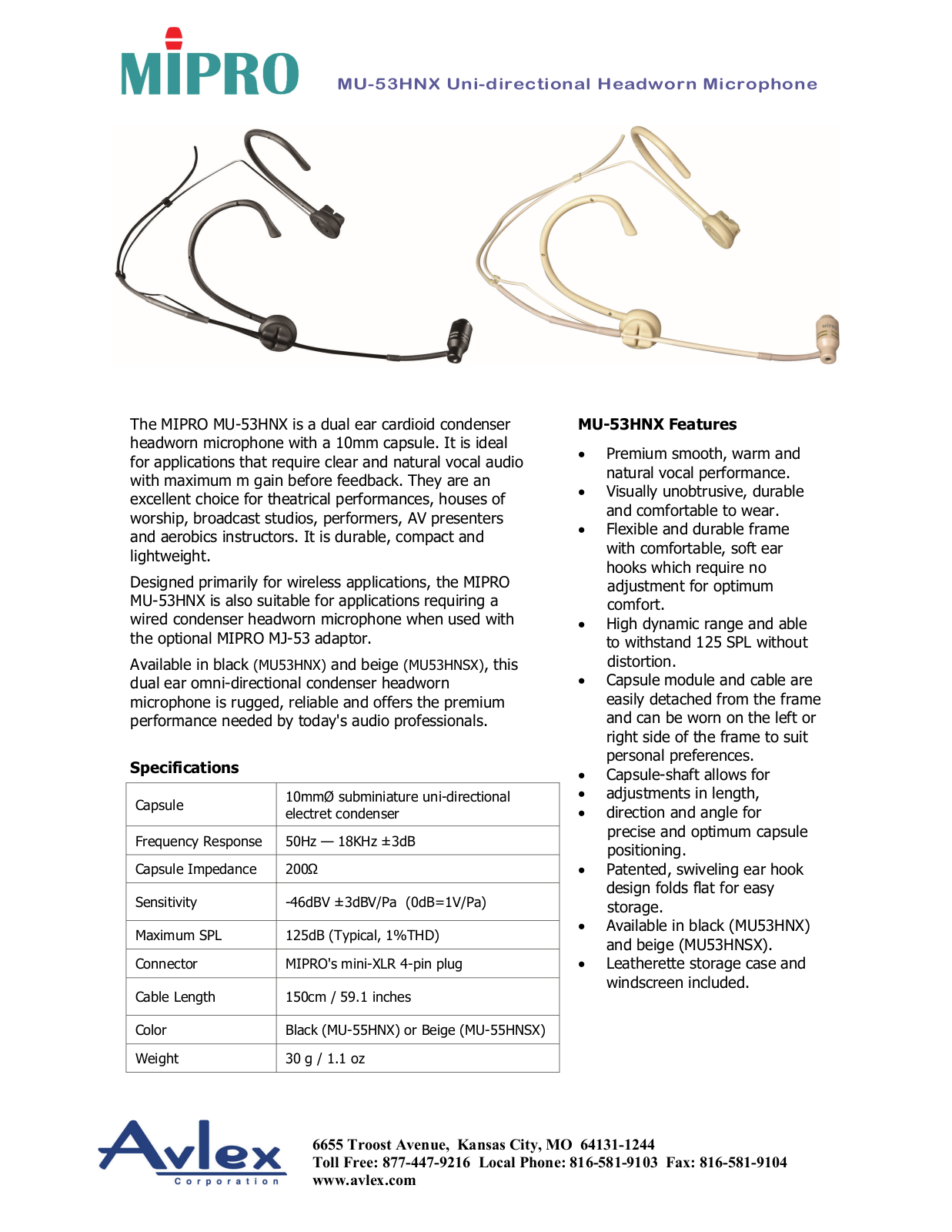 MIPRO MU53HNSX User Manual