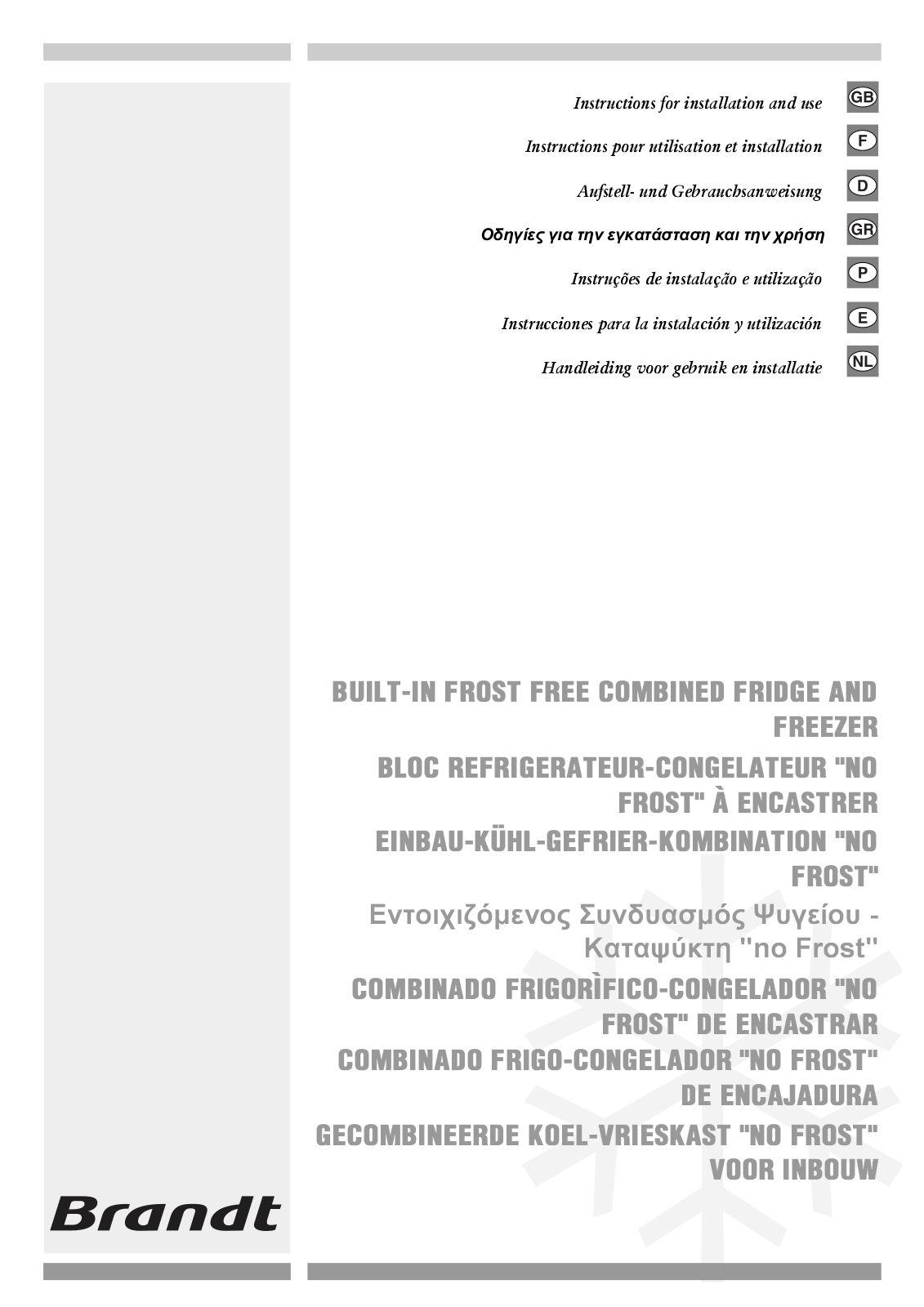 Brandt CO27GWLE User Manual