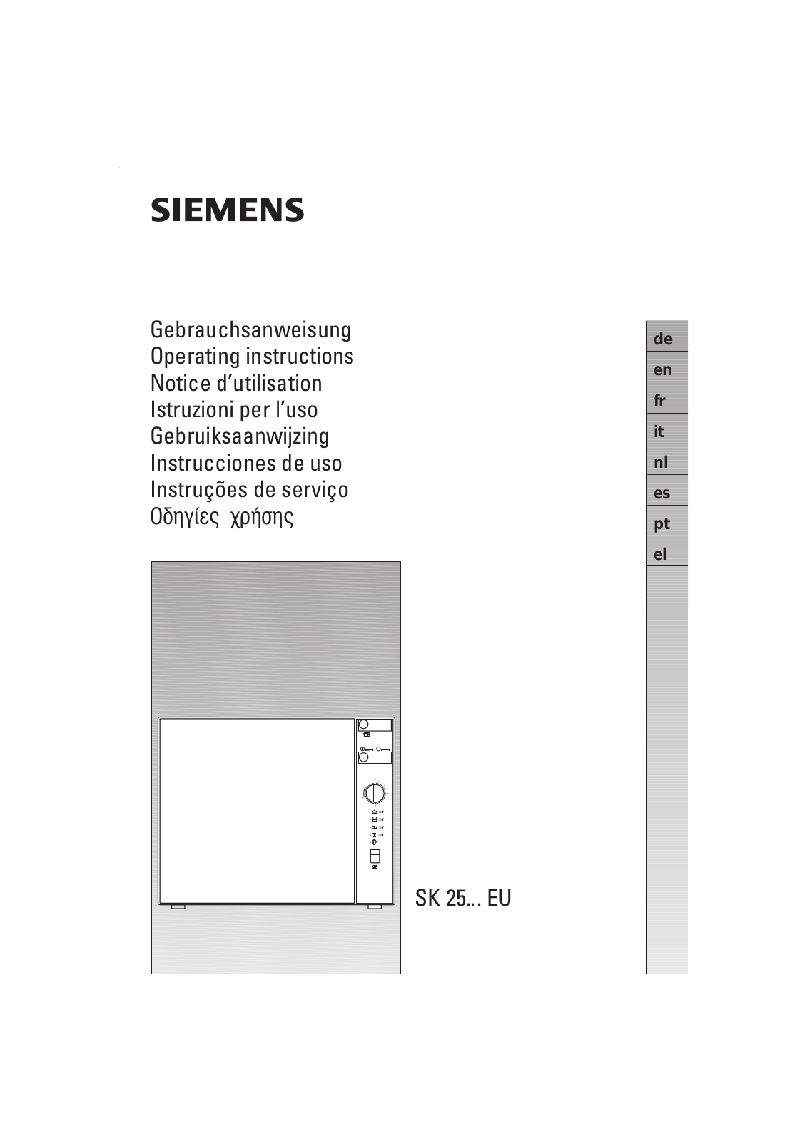 SIEMENS SK 25210 User Manual