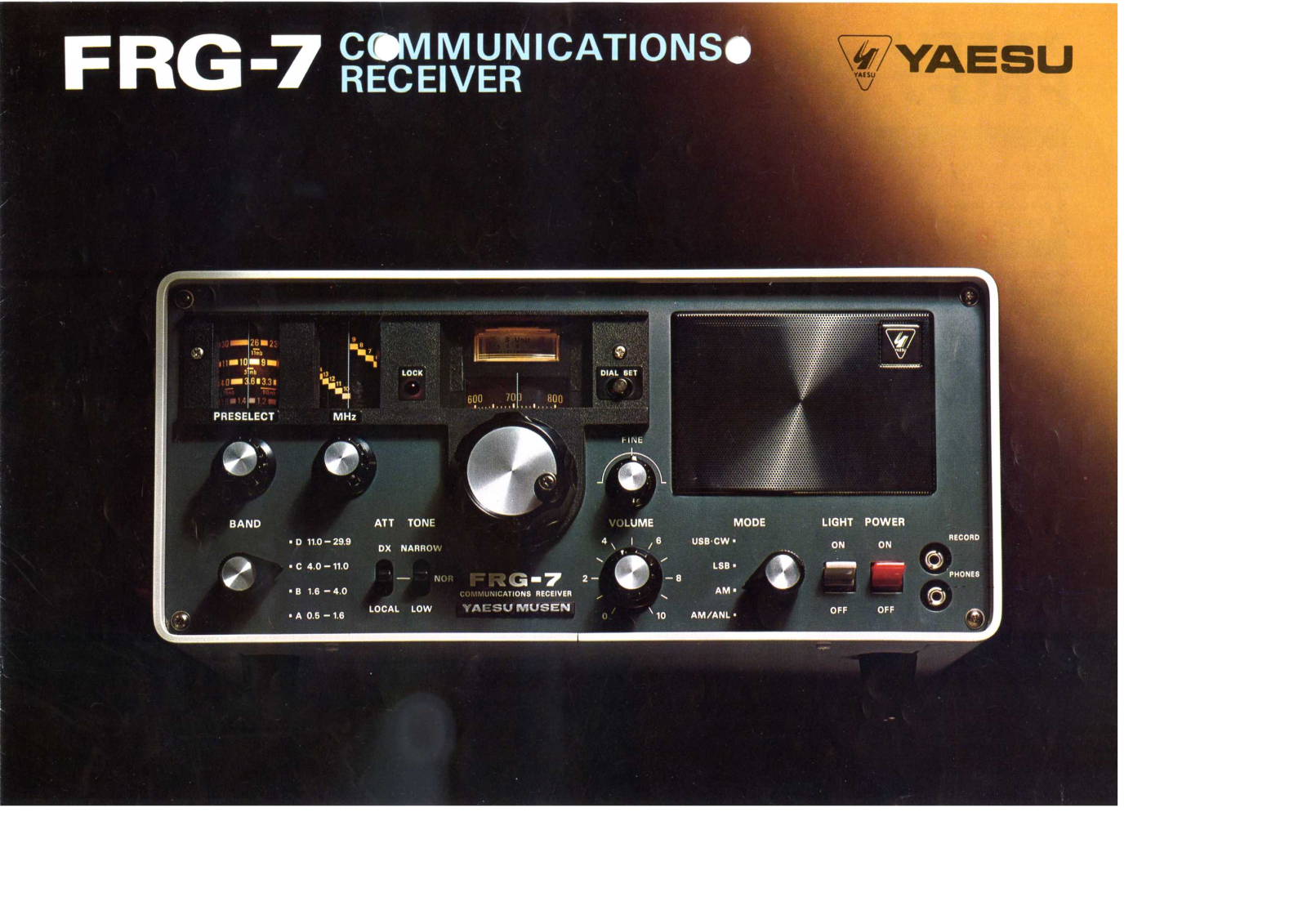 Yaesu FRG-7 Datasheet