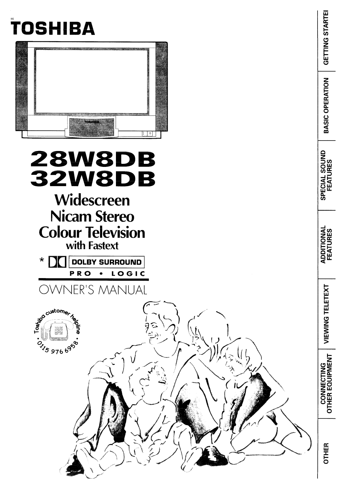 Toshiba 28W8DB, 32W8DB Owner Manual