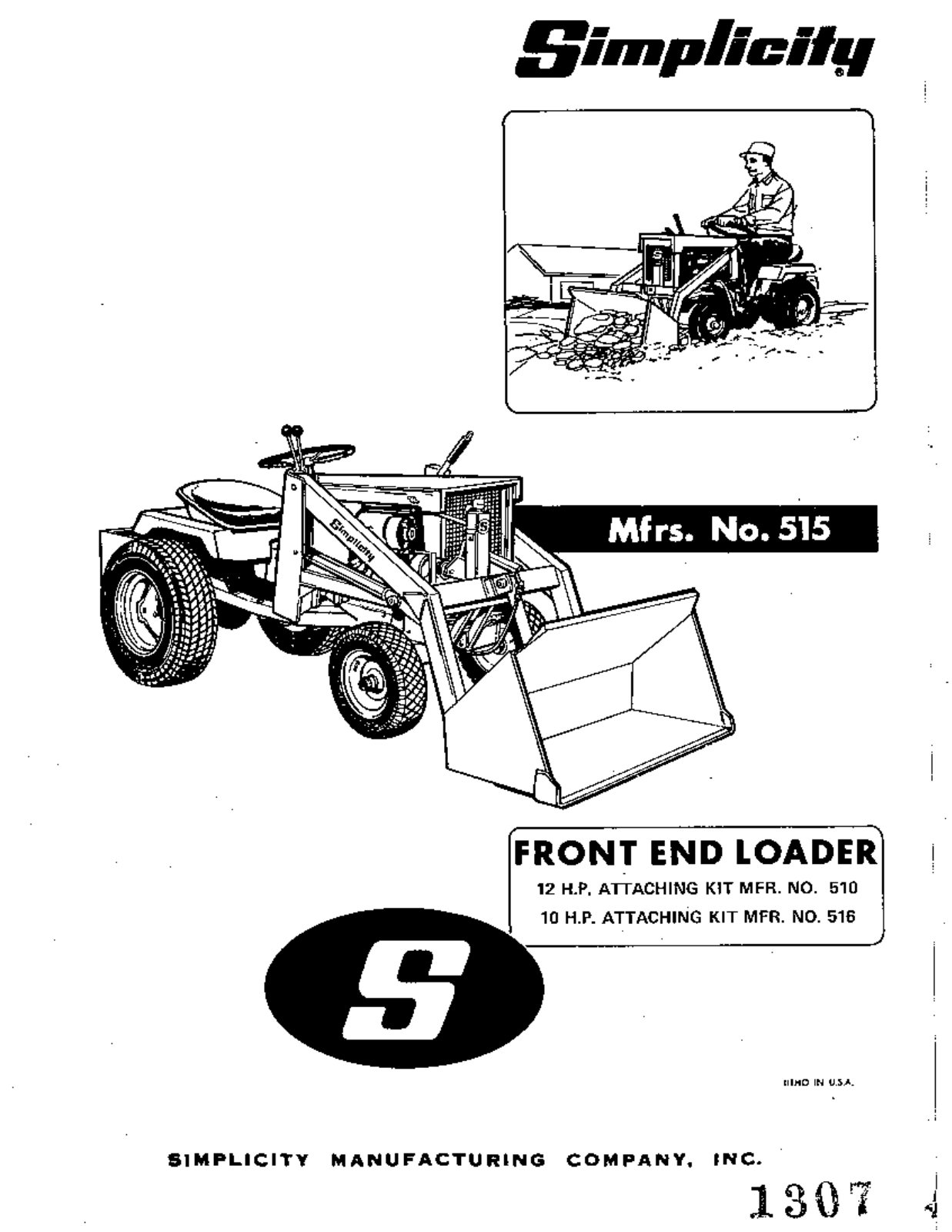 Simplicity 510, 515, 516 User Manual