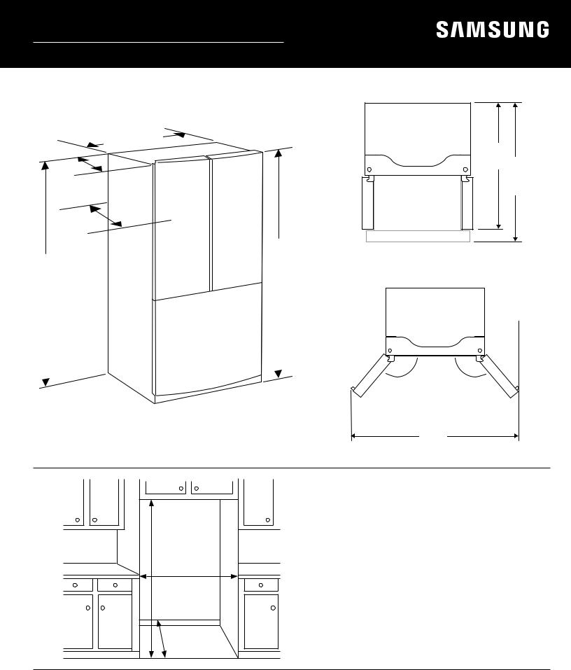 Samsung RF20A5101 DIMENSIONS