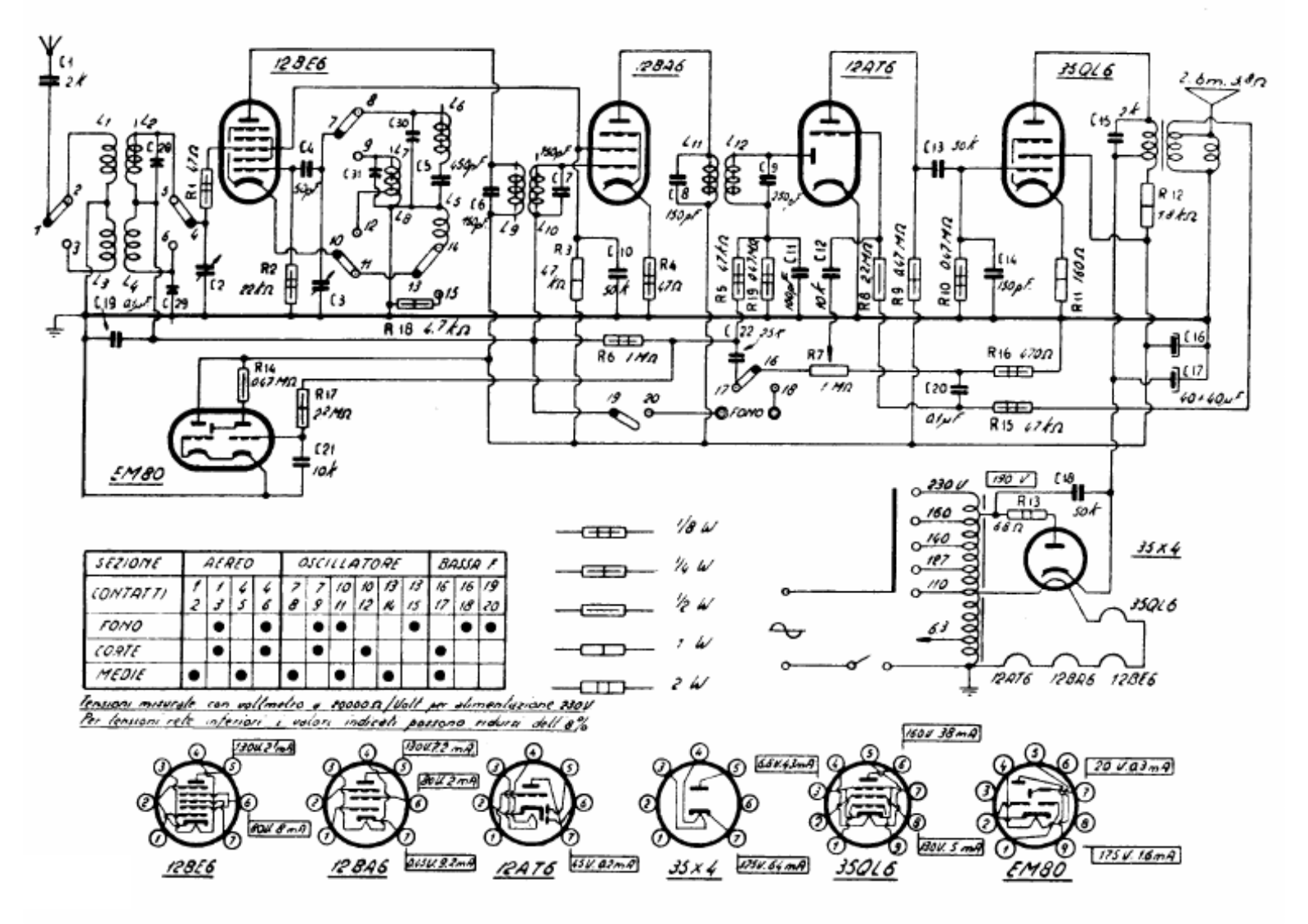 Watt Radio wr460 schematic