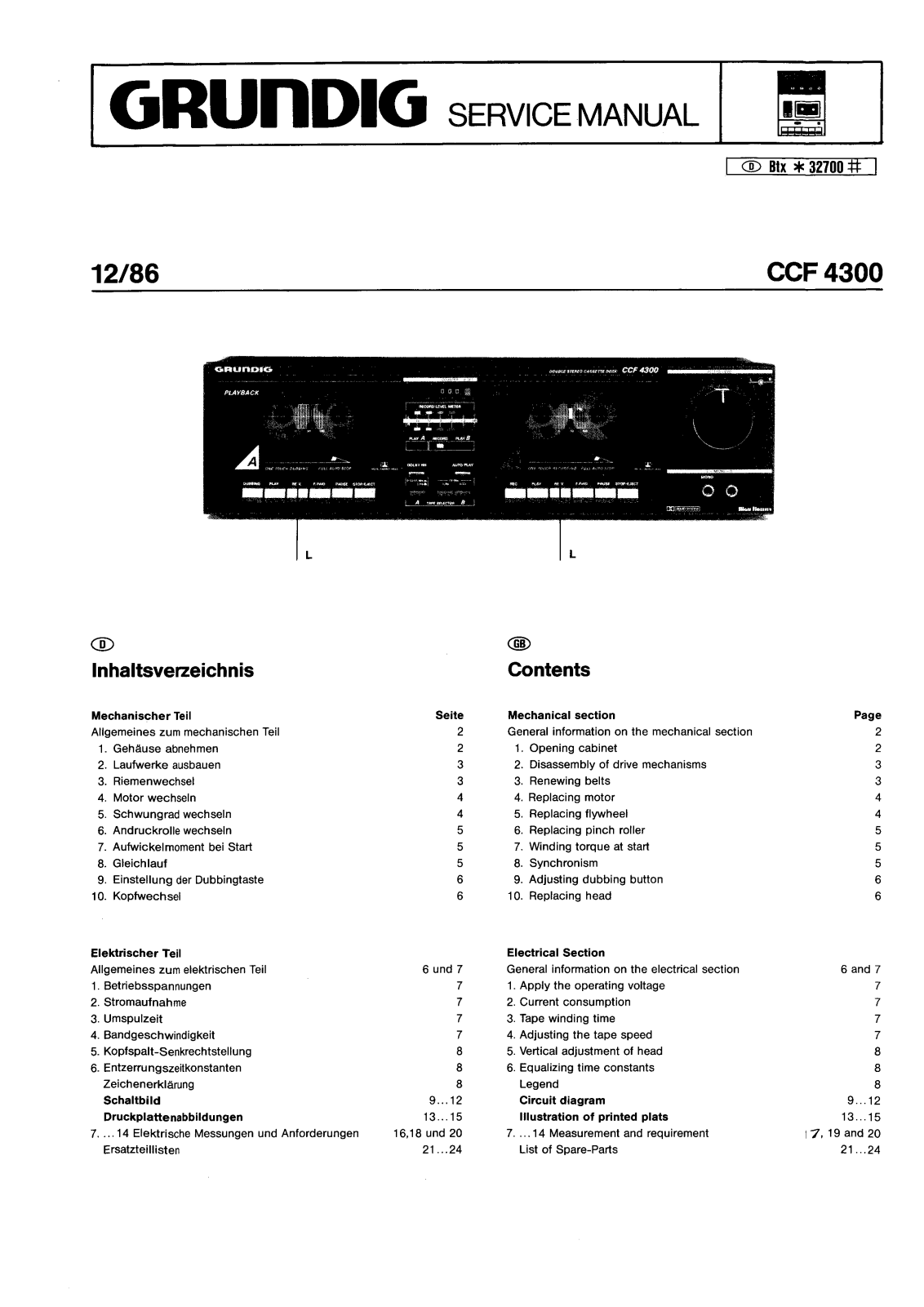 Grundig CCF-4300 Service manual