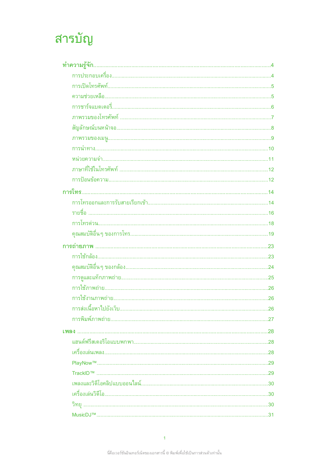 Sony ericsson JALOU, JALOU BY DOLCE&GABBANA User Manual