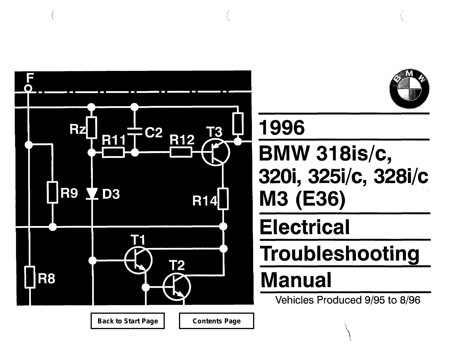 BMW 318is 1996 User Manual