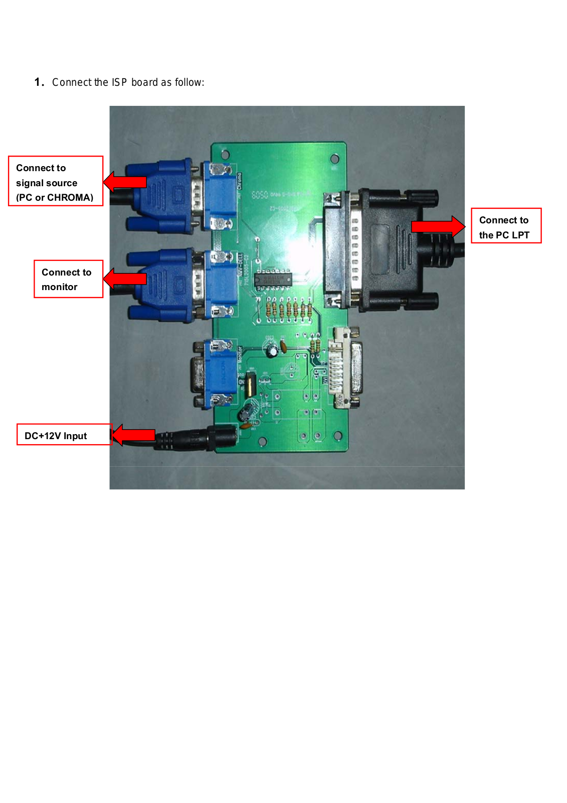 IBM Genesis ISP SOP DDC-Board Service manual