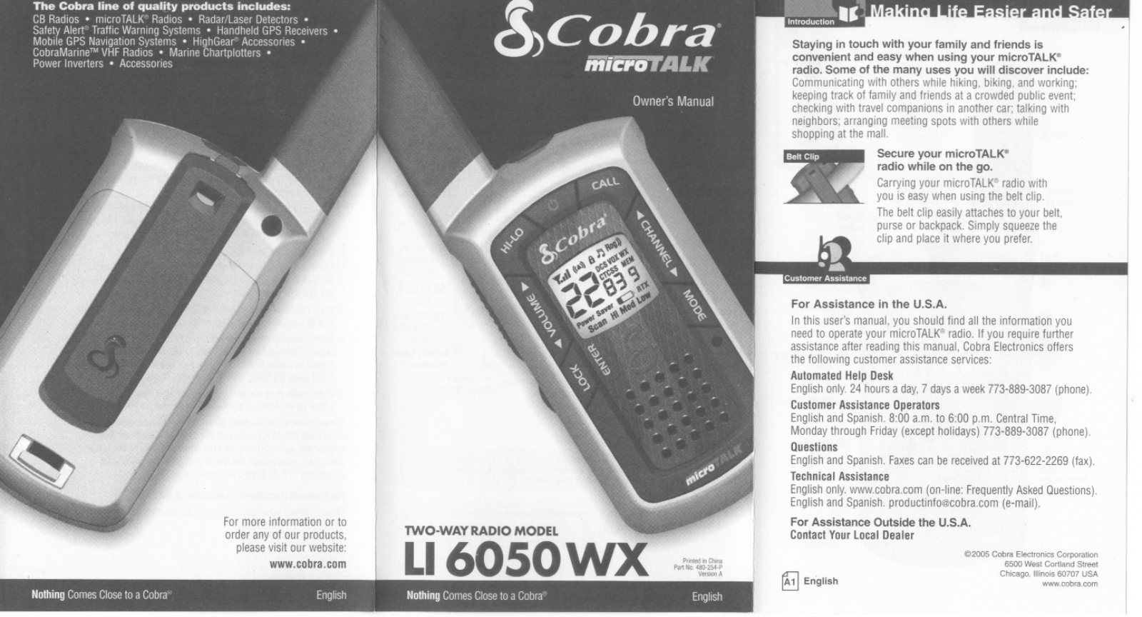 Cobra Electronics LI6000 Users manual