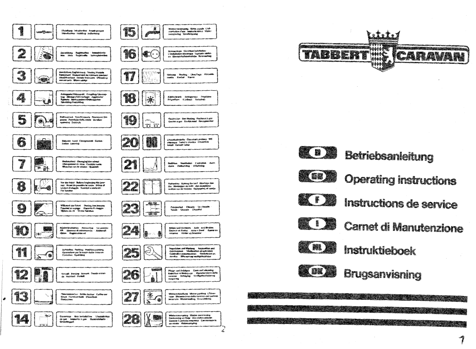 Tabbert Comtesse 530, Royal 600, Weekend 690, Majestat 570, Weekend 815 User Manual - ManualMachine.com