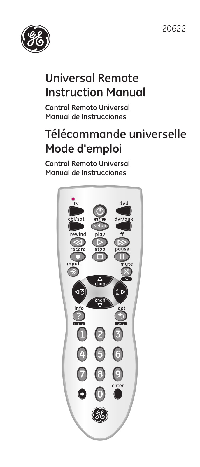 GE 20622 User Manual