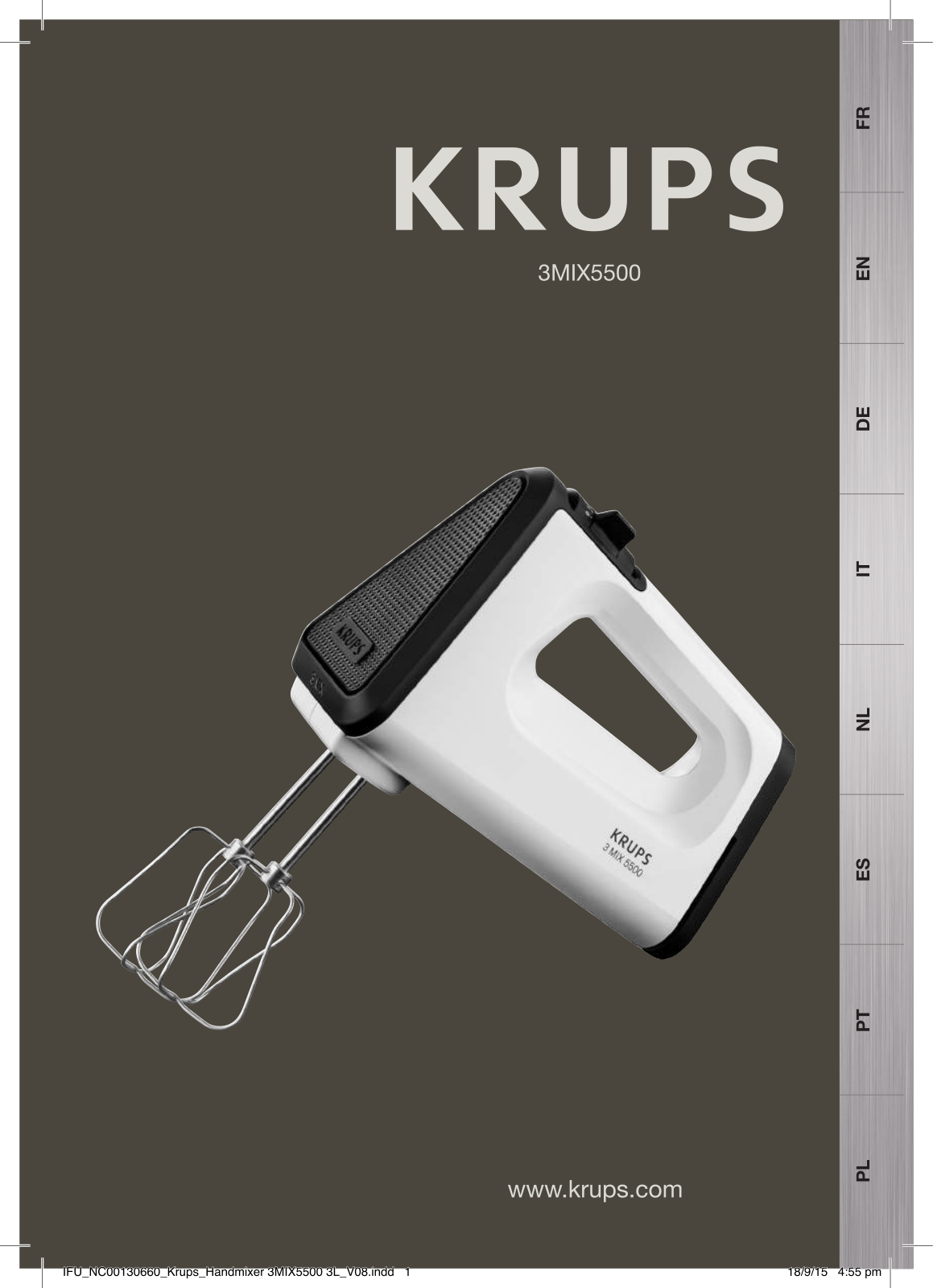 Krups 3 Mix 5500 User Guide