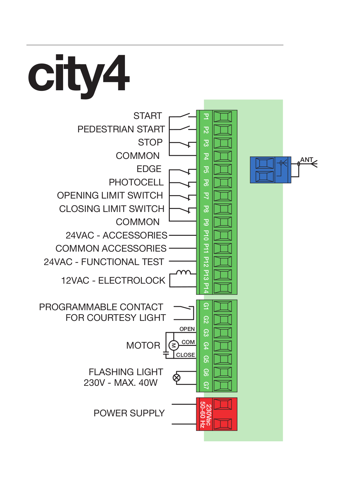 V2 City-4 Wiring Diagram