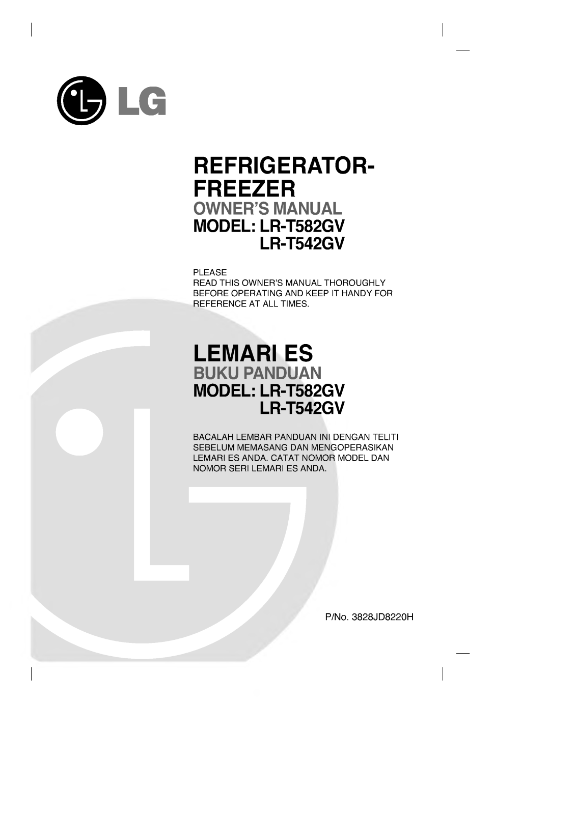 LG LR-T592GV User Manual