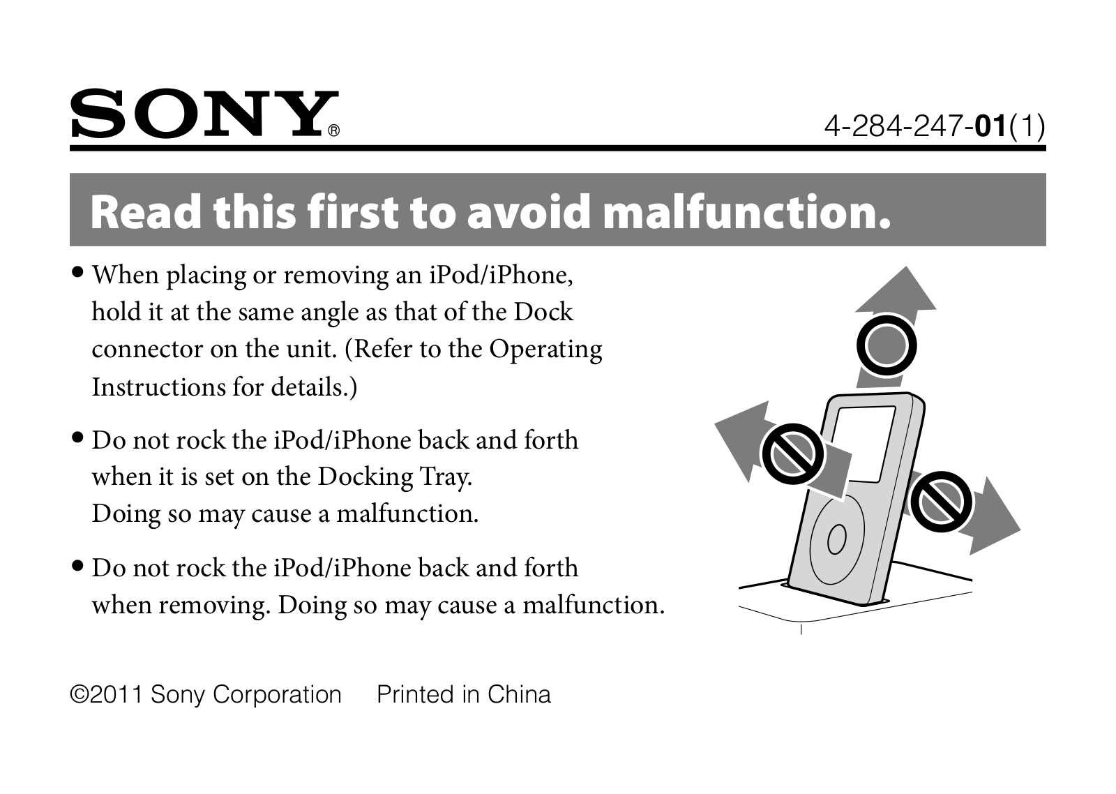 Sony RDP-M5iP User Manual