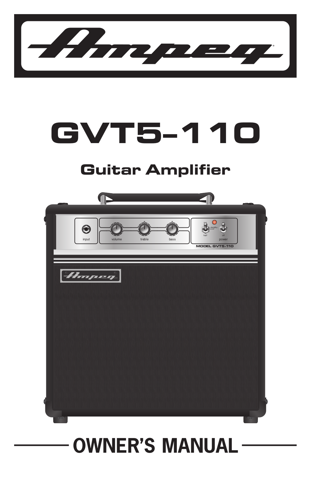 Ampeg GVT5-110 Owner's Manual