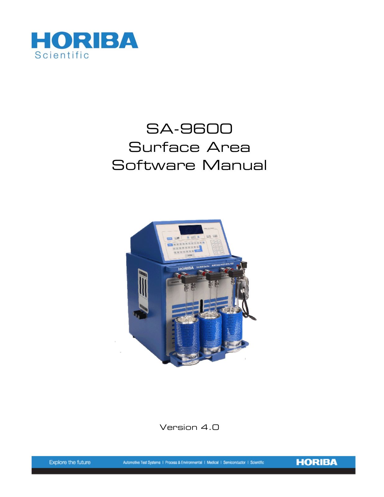 Horiba SA-9600 User Manual