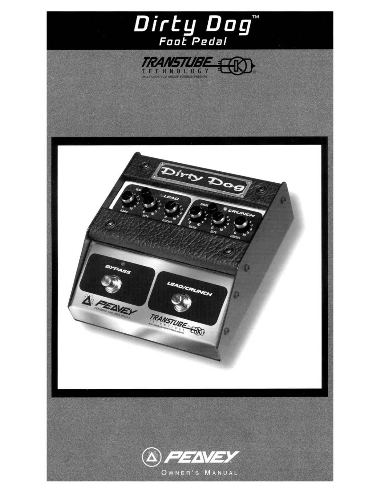 Peavey Dirty Dog User Manual