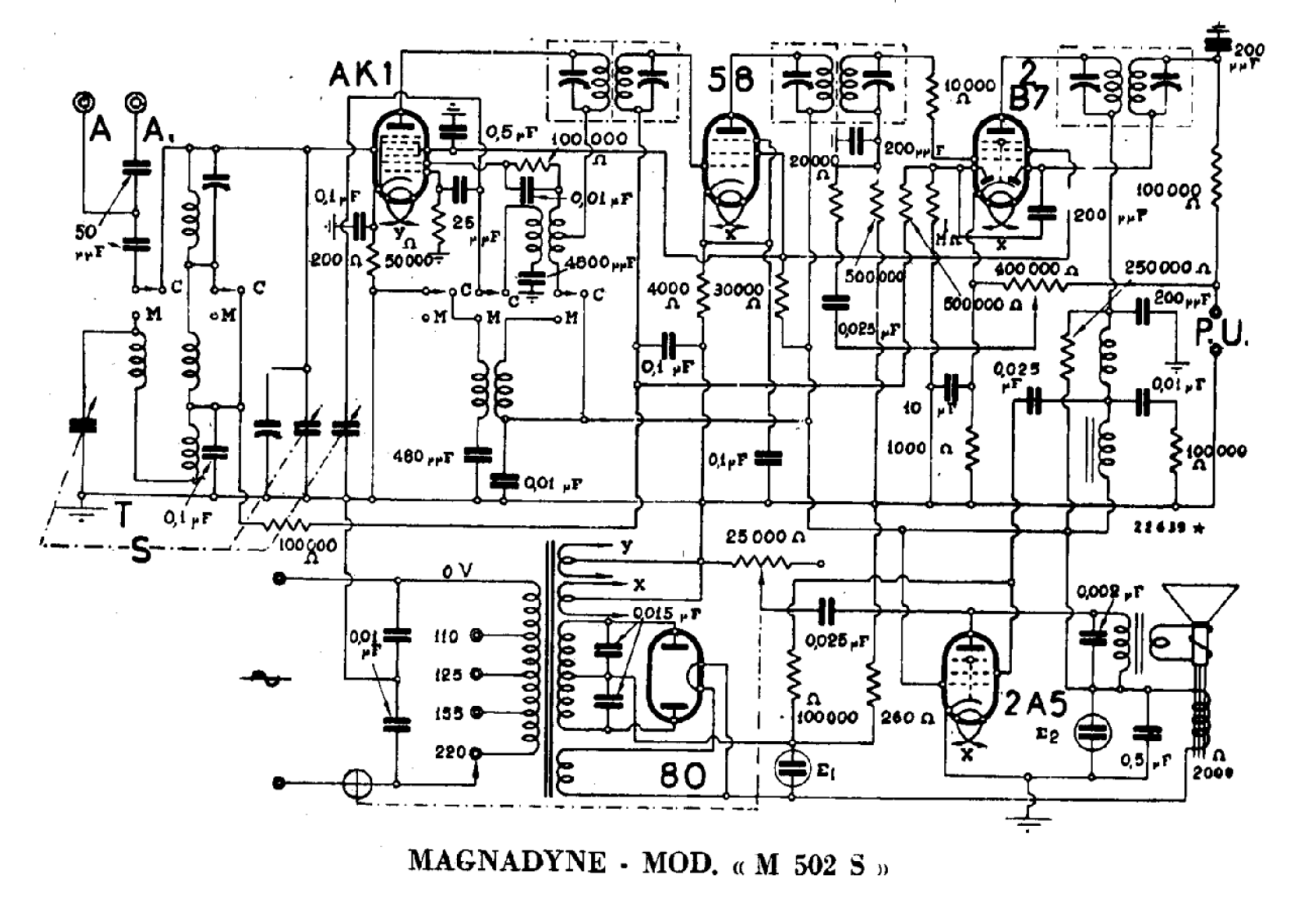 Magnadyne m502s schematic