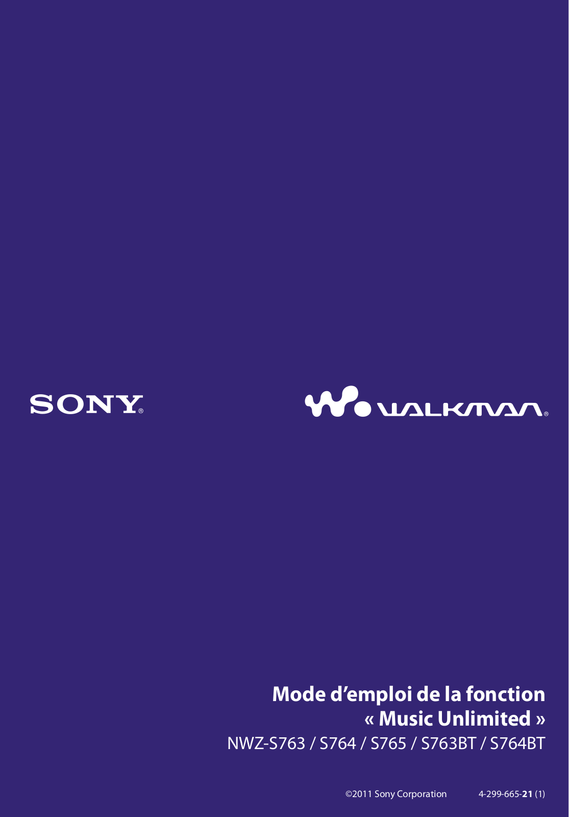 SONY NWZ-S764, NWZ-S766 User Manual