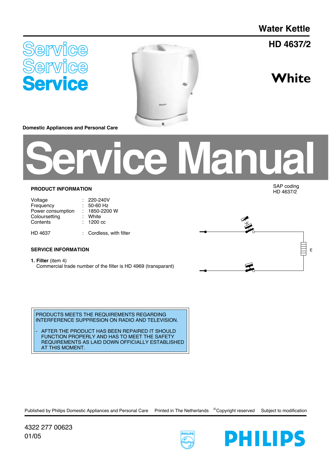 Philips HD46372 Service Manual