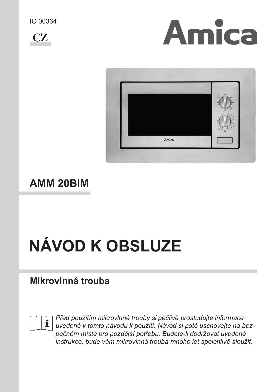 Amica AMM 20 BIM User Manual