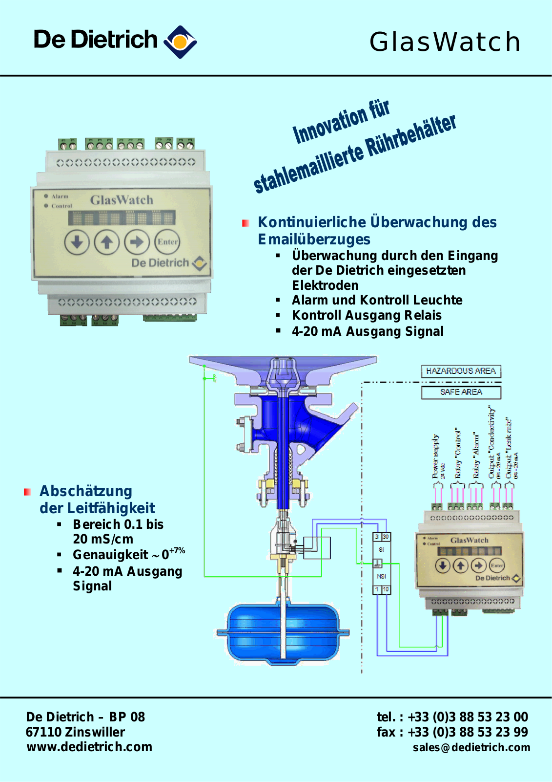 De dietrich GLASSWATCH BROCHURE