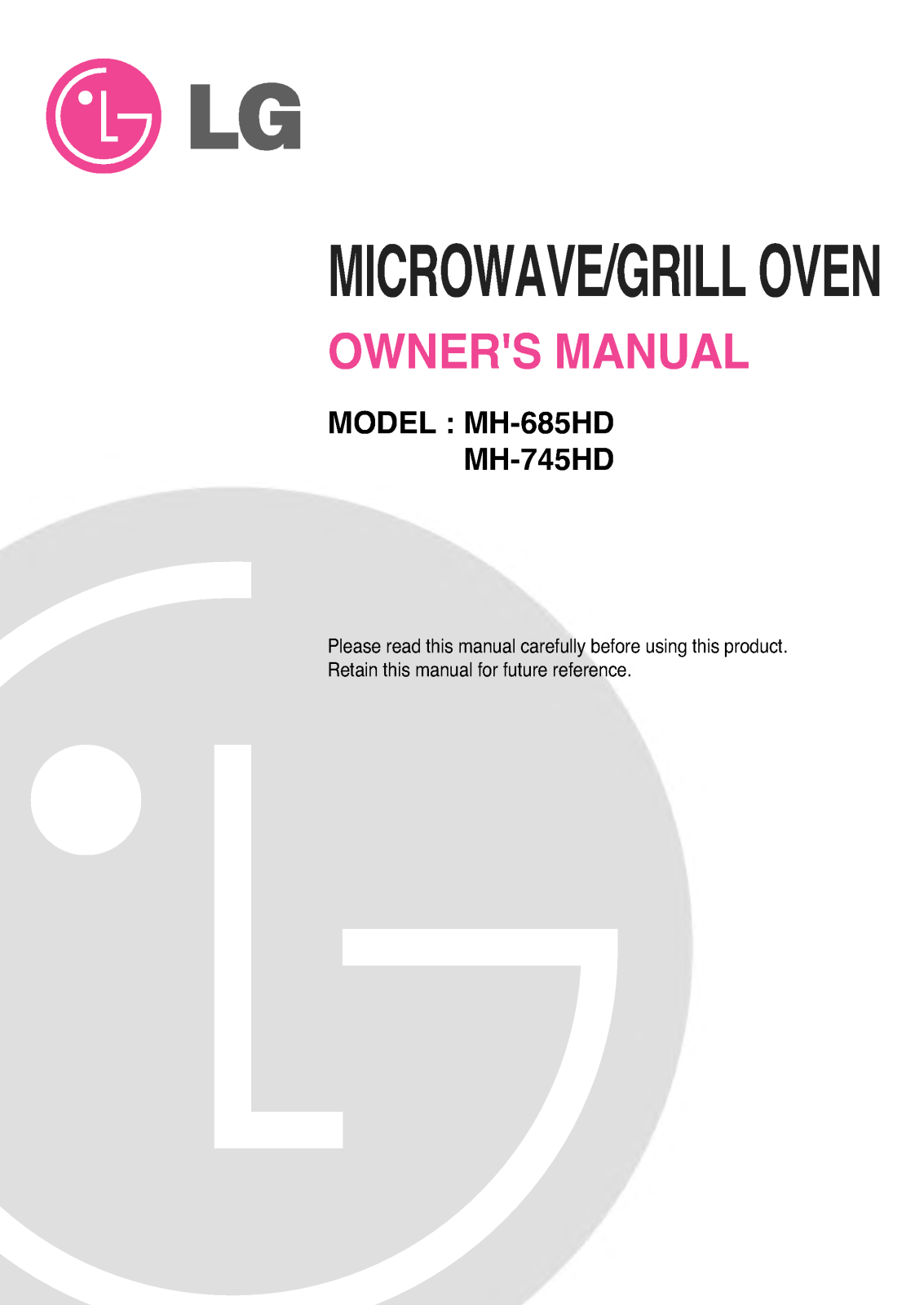 LG MH-685HD User Manual