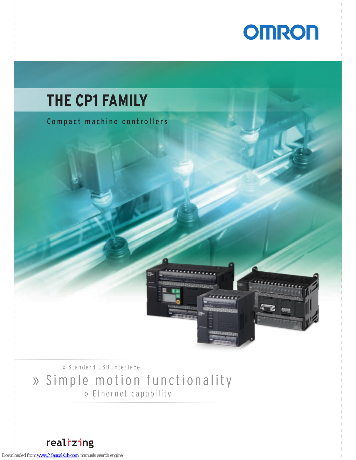 Omron CP1L-M60D Series, CP1H-Y20DT-D, CP1L-M40D Series, CP1L-M30D Series, CP1L-L20D Series Brochure