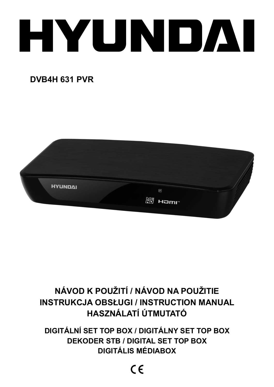 Hyundai DVB 4H 631 PVR User Manual