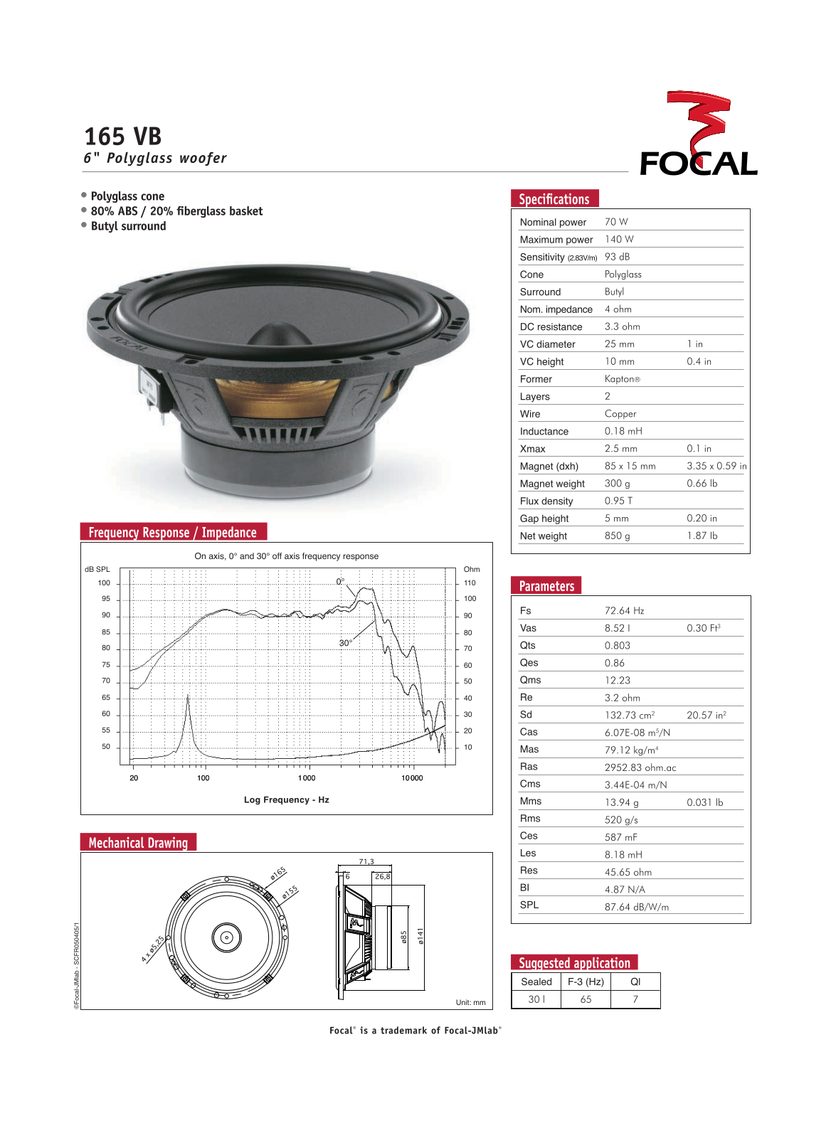 Focal 165 VB User Manual