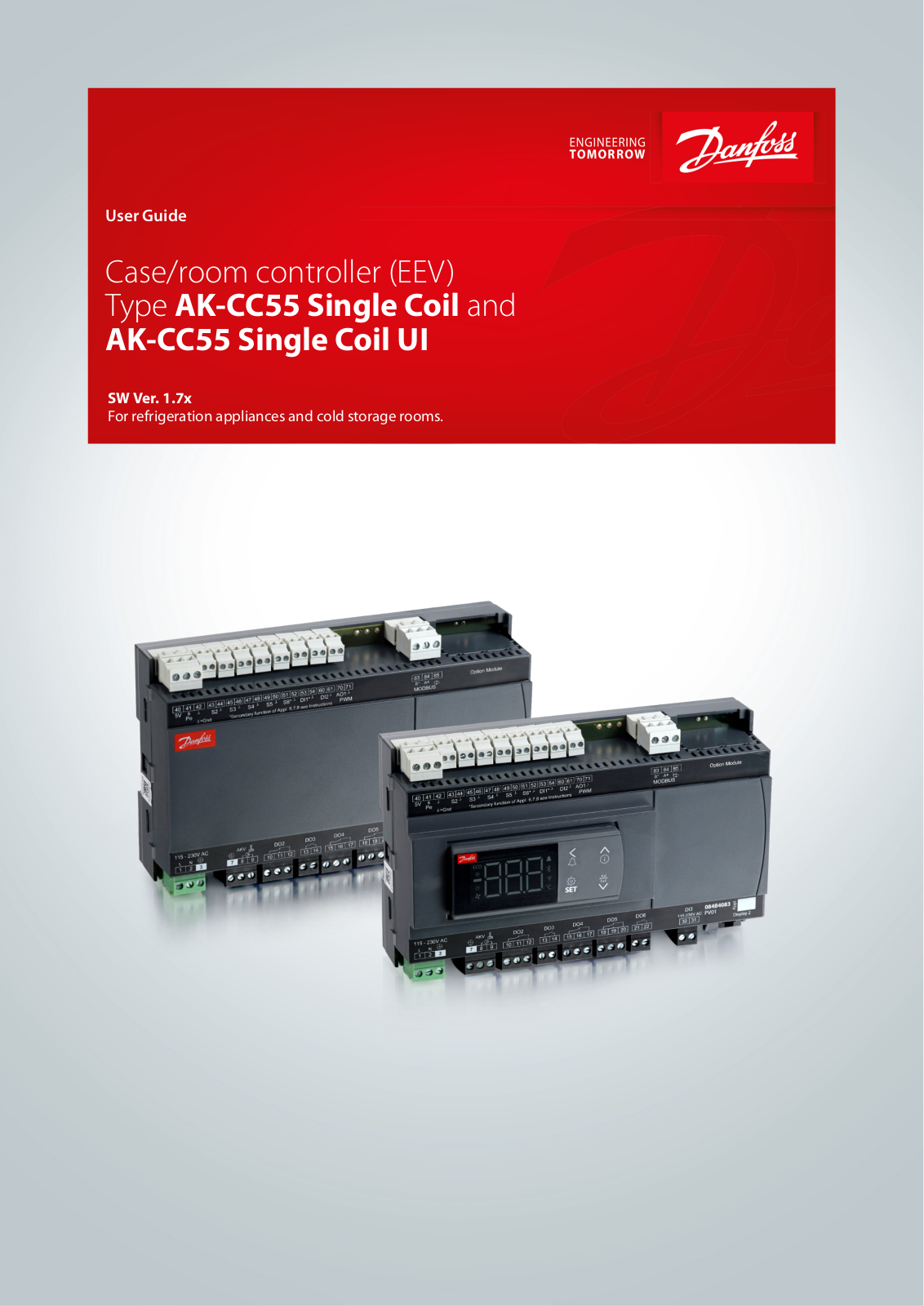 Danfoss AK-CC55 Single Coil, AK-CC55 Single Coil UI User guide