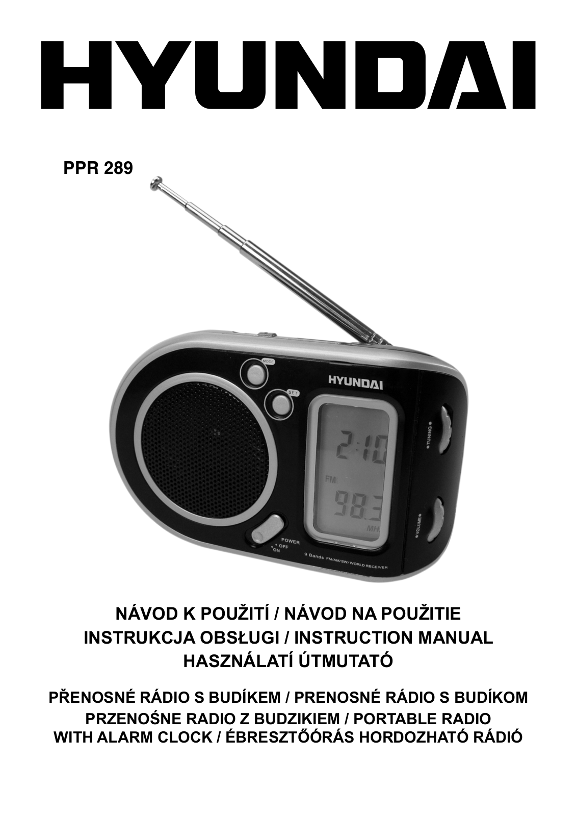 Hyundai PPR 289 User Manual