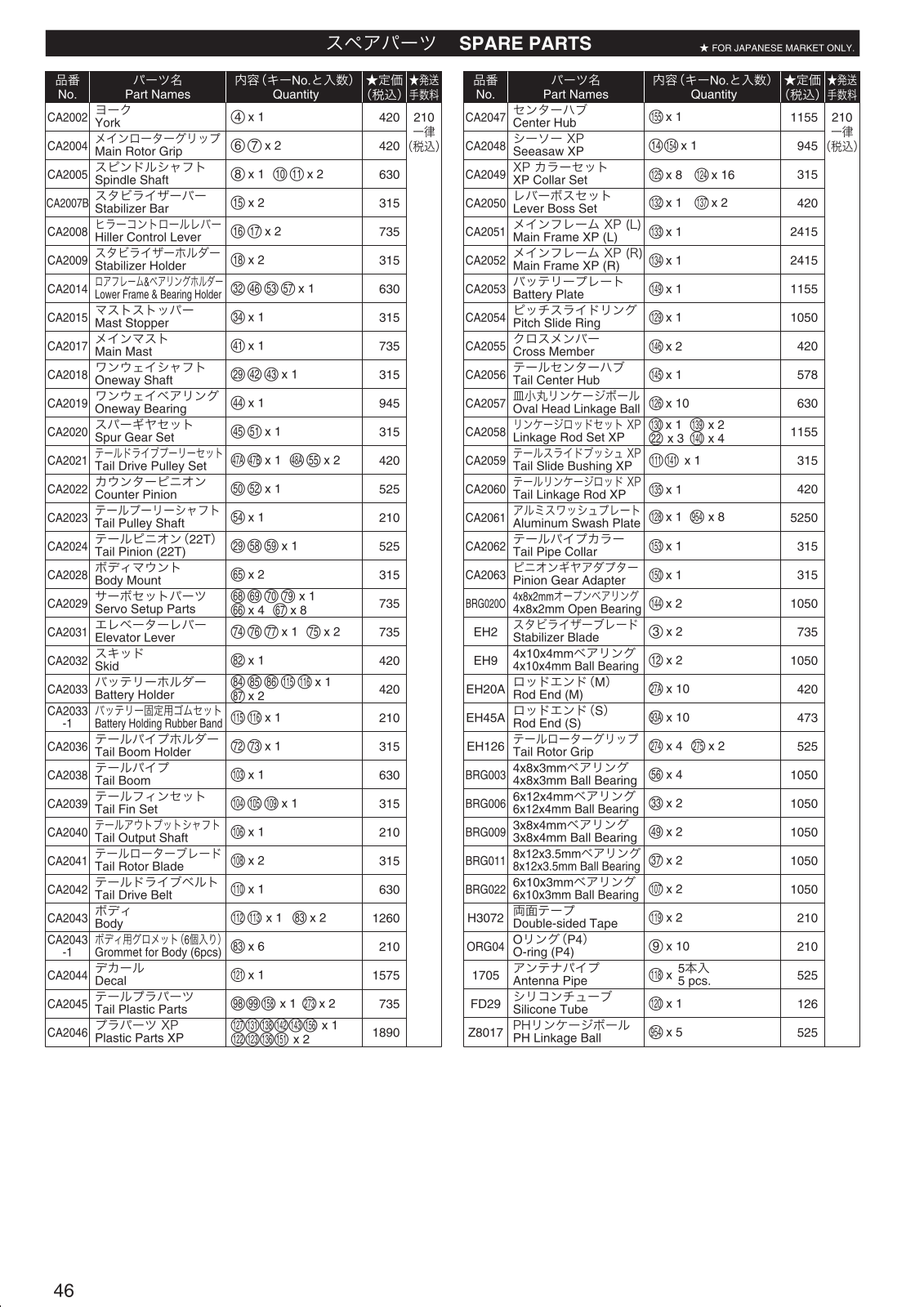 Kyosho EP CALIBER 400 XP User Manual