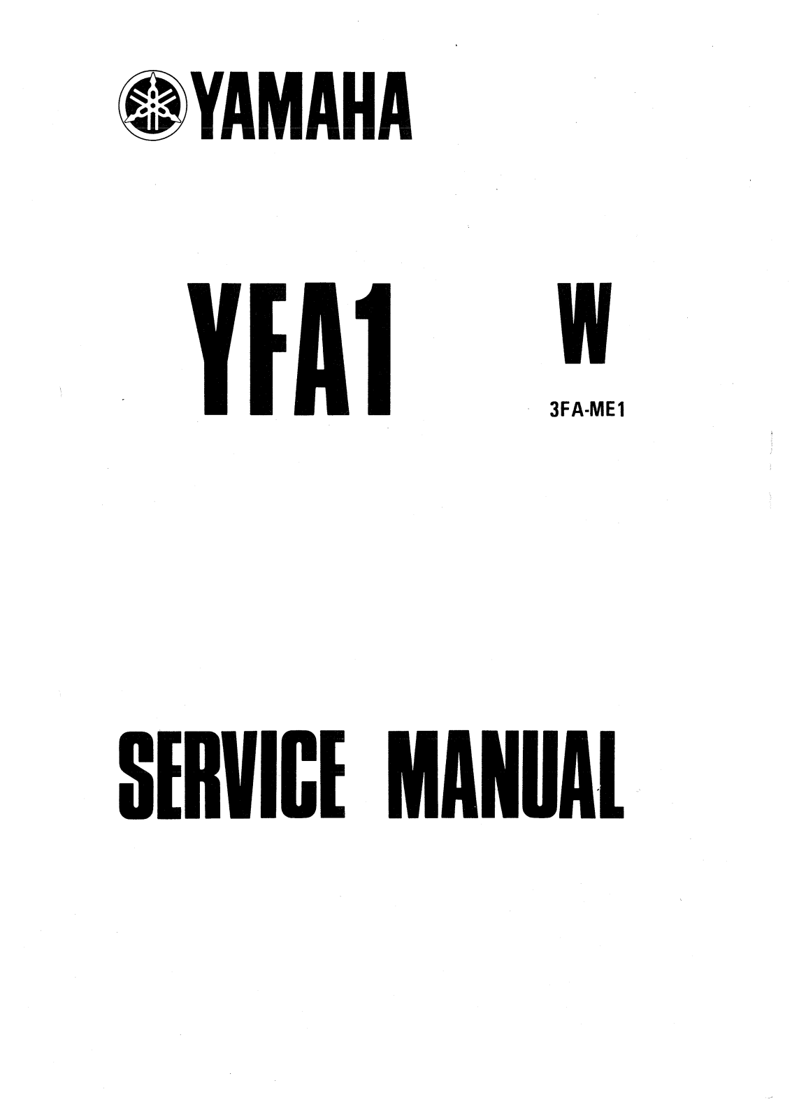 Yamaha YFM125 User Manual