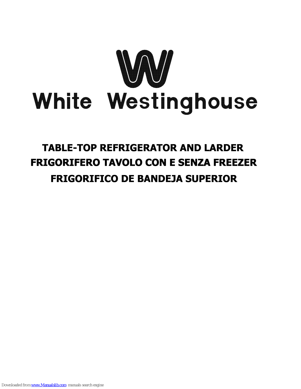 White-Westinghouse WA130A User Manual