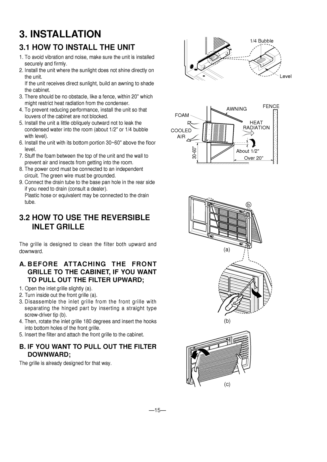 Goldstar R-1400 Installation Instruction