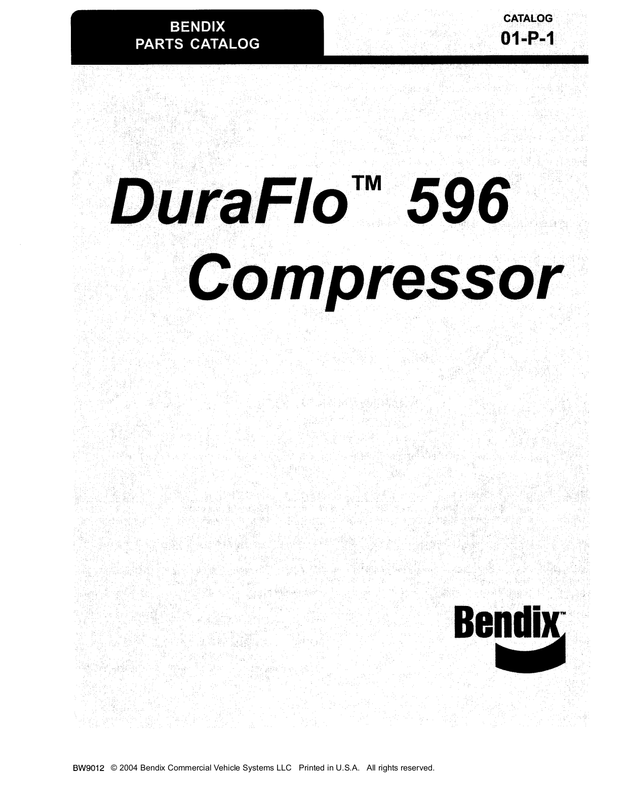 BENDIX 01-P-1 User Manual